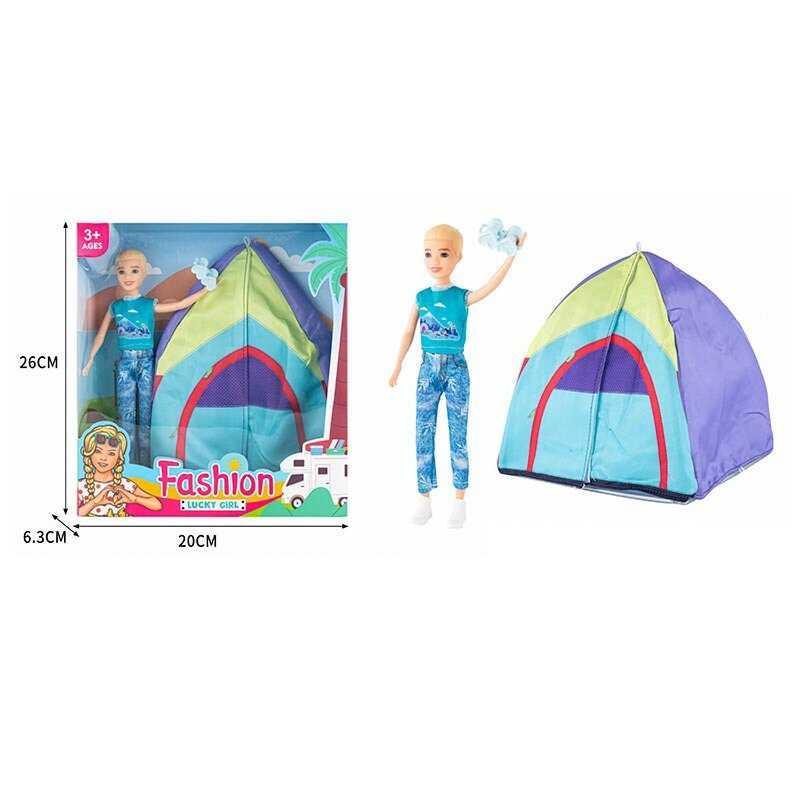 Лялька ST 5612-5 (72/2) юнак, намет, бінокль, висота 23 см, в коробці