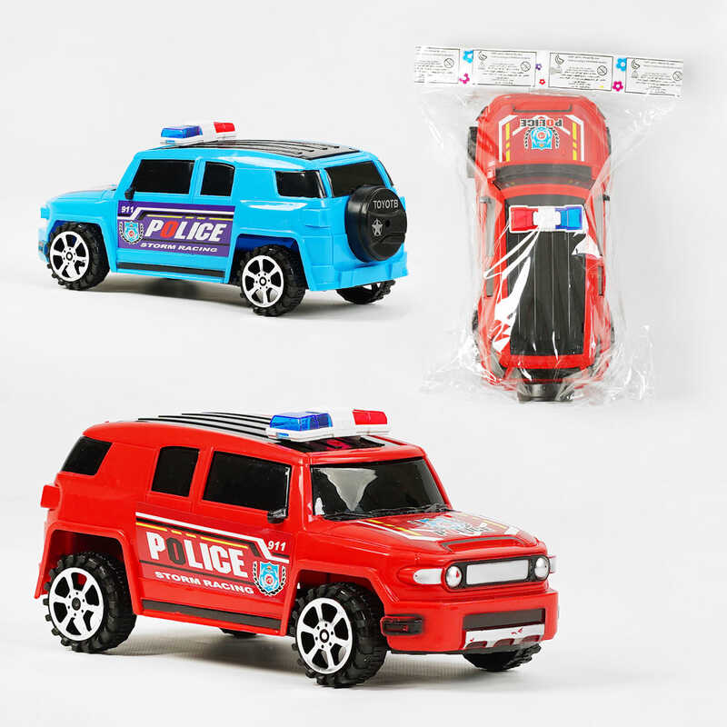 Машинка 8066-7 А (192/2) "Поліція", 2 кольори, інерція, у пакеті