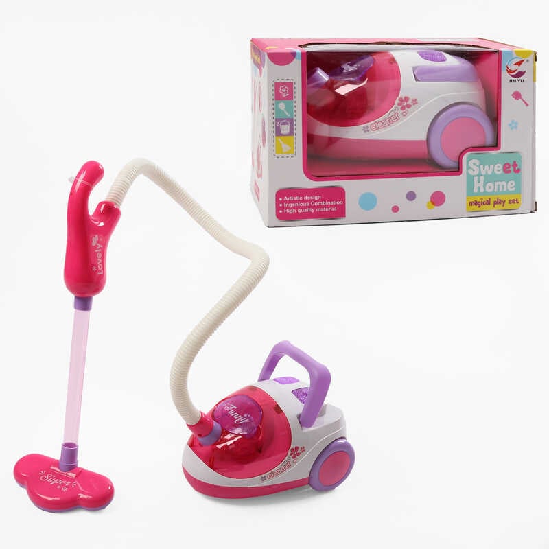 Пилосос А 5936 (48/2) ШТРИХ=51086 на батарейках, імітація справжнього інструменту, підсвічування, в коробці