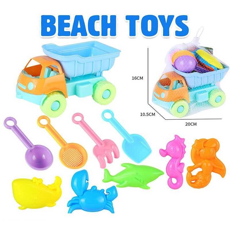 Пісочний набір CZ 3009 E (72/2) машинка, 5 формочок, сито, лопаточка, ложечка, граблі, в сітці