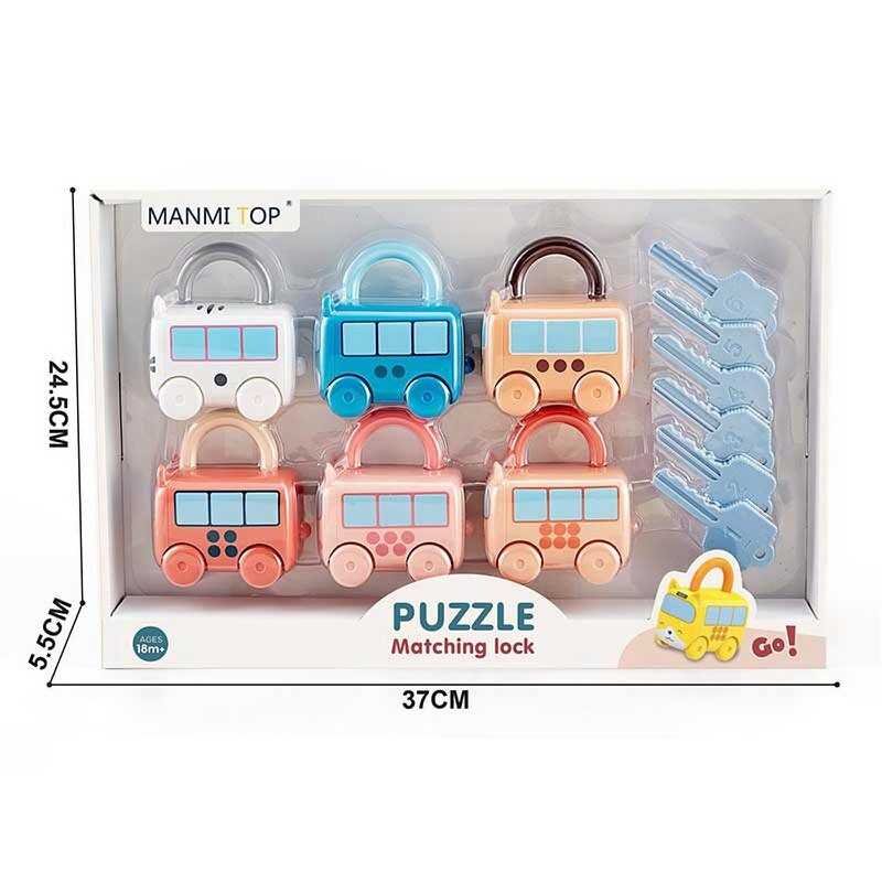 Замочки MT 033585 D (20) 6 замочків, 6 ключів, в коробці