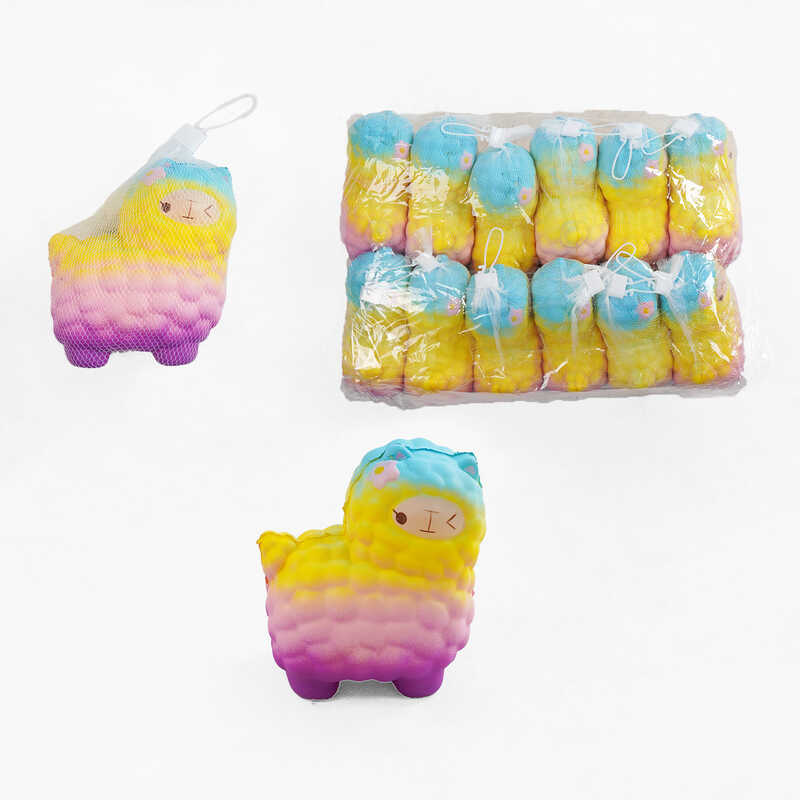 Антистрес-сквіш C 70815 (80) ЦІНА ЗА 12 ШТУК В УПАКОВЦІ, "Лама", в пакеті