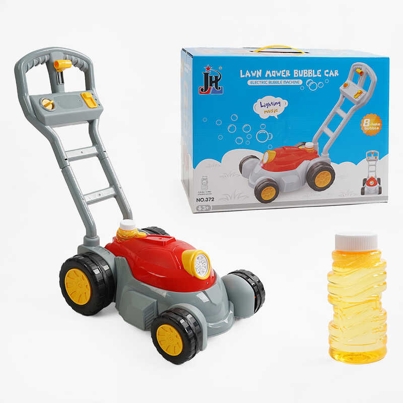 Каталка з мильними бульбашками 372 (12) 35х26.5х51.5 см, підсвічування, на батарейках, музика, в коробці