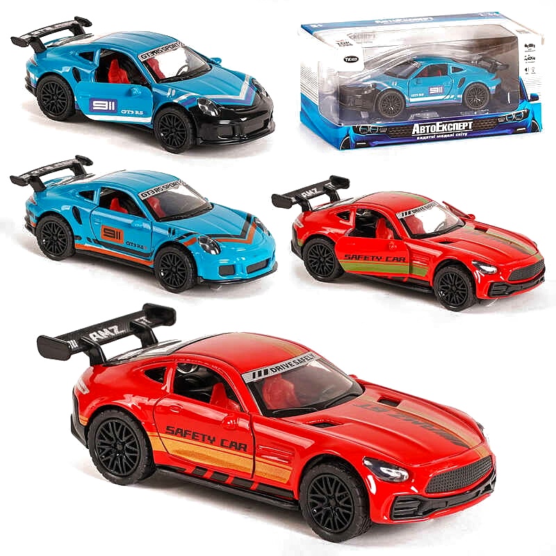 Машинка MG - 50236 , "Авто Експерт", 4 види, 1:36, світло, звук, інерція, в коробці , МІКС ВИДІВ