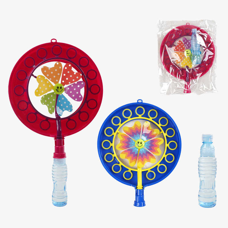 Мильні бульбашки 6722 (72) 2 кольори, механічний принцип роботи, тара, пляшка мильного розчину, у пакеті