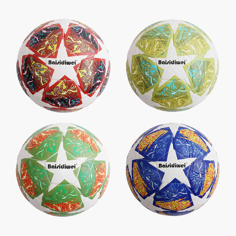 М`яч футбольний C 70288 (40) 4 види, вага 420 грамів, матеріал PU, балон гумовий, клеєний, (поставляється накачаним на 90), ВИДАЄТЬСЯ ТІЛЬКИ МІКС