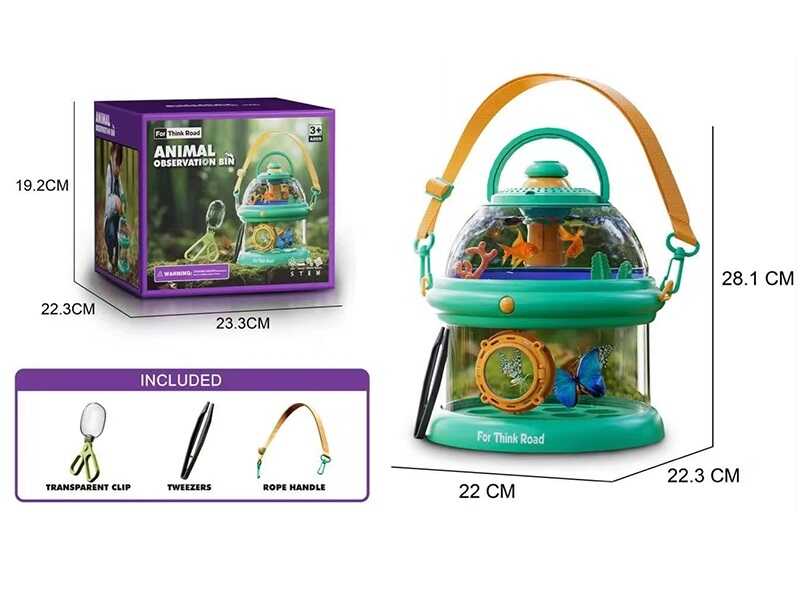 Набір дослідів 2303 (24/2) підсвічування, бокс, пінцет, щипці, ремінець, в коробці