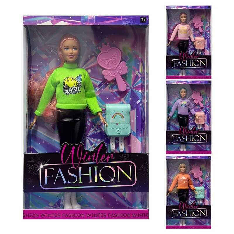 Лялька 2004 B (72/2) 4 види, 30 см, шарнірні суглоби, аксесуари, в коробці, ВИДАЄТЬСЯ ТІЛЬКИ МІКС ВИДІВ