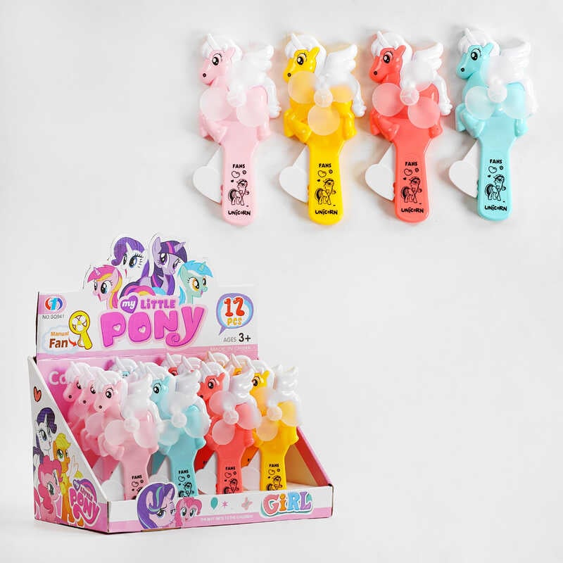 Набір вентиляторів SQ 941 (24) ЦІНА ЗА 12 ШТ У БЛОЦІ, механічний, "єдиноріг", у коробці