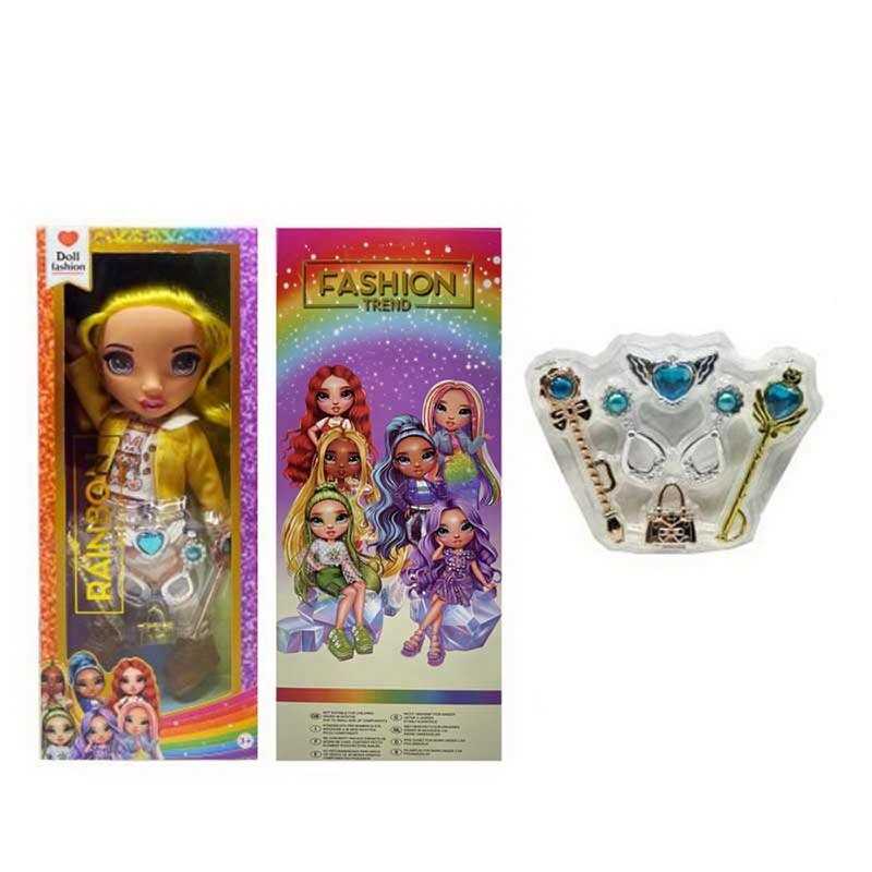 Лялька TK 2033 (72/2) висота 32см, пісня англійською, знімний одяг та взуття, 2 чарівні палички, сумочка, пара сережок, в коробці