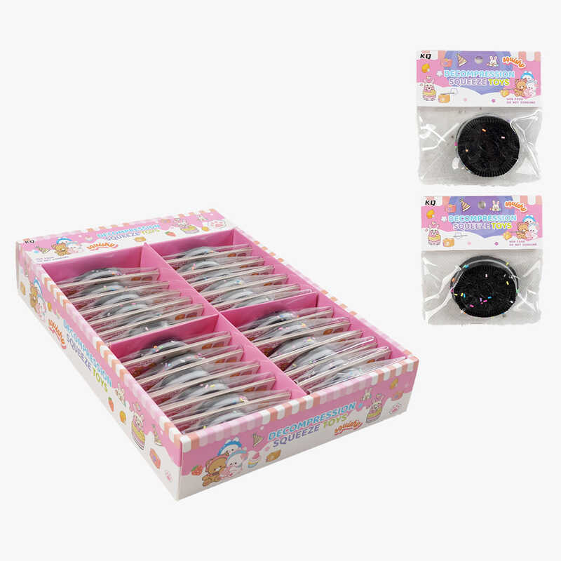 Гра антистрес C 70745 (24) ЦІНА ЗА 24 ШТУК В БЛОЦІ, "Печиво", посипка, в коробці