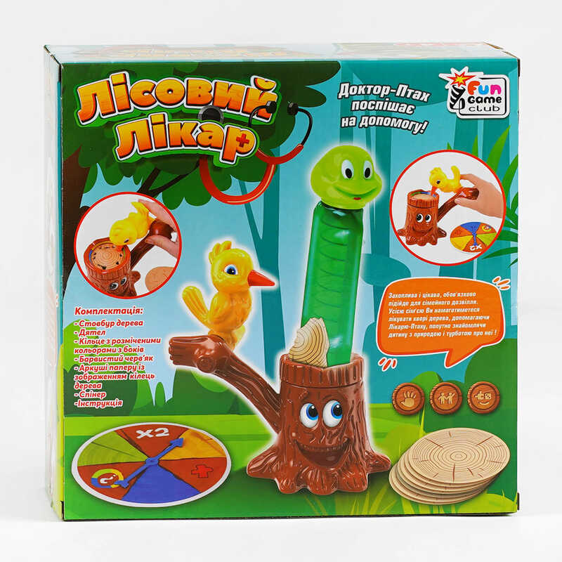 гр Настільна гра “Лісовий лікар” 13892 (12) "4FUN Game Club", в коробці