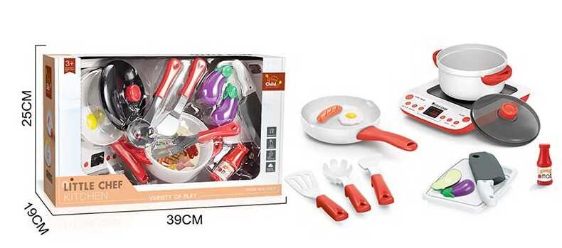 Плитка з посудкою BC 9006 (16/2) підсвічування, звуки, продукти, у коробці