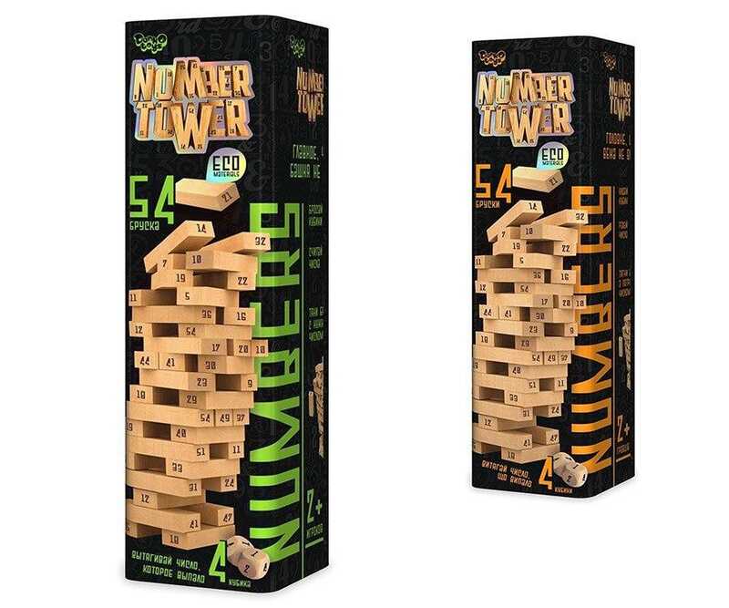 гр Розвивальна настільна гра "NUMBER TOWER" (укр) NT-01U (6) "Danko Toys"