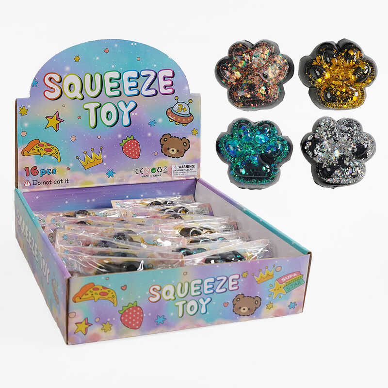 Гра антистрес C 70616 (24) ЦІНА ЗА 16 ШТУК В БЛОЦІ, “Лапка”, в коробці