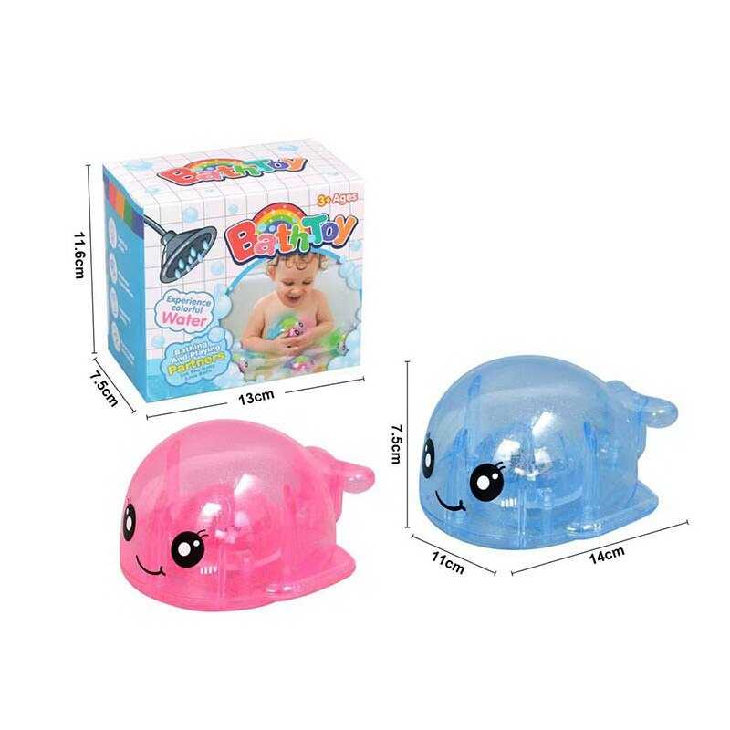 Іграшка для ванни 228 (180/2) 2 види, “Кит”, підсвічування, на батарейках, в коробці