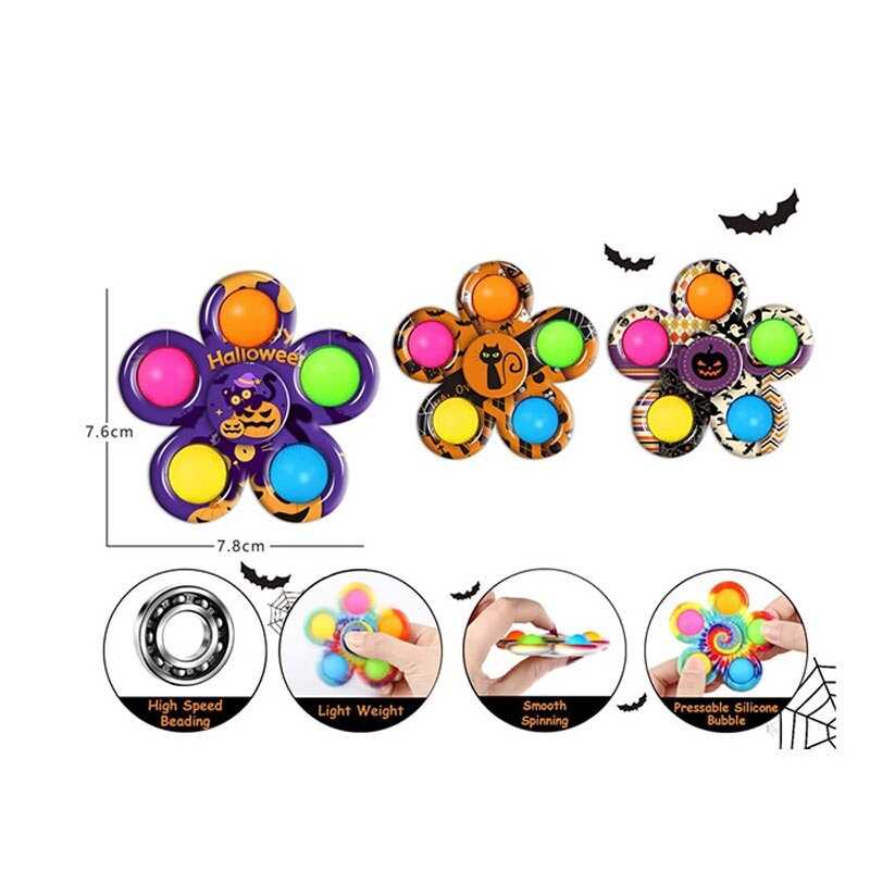 Спінер 2021-100 H (1000) 7,8*7,6 см, поп-іт, в пакеті, ВИДАЄТЬСЯ ТІЛЬКИ МІКС ВИДІВ