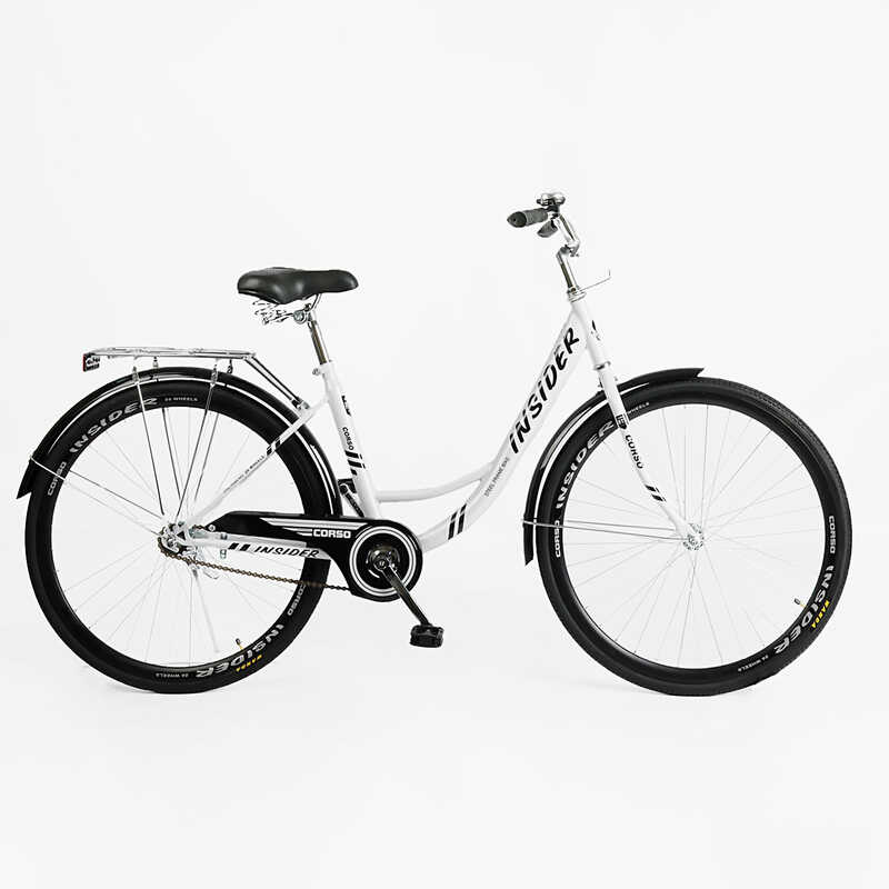 Велосипед міський Corso «Insider» 26`` SD-26614 (1) одношвидкісний, сталева рама 16.5``, багажник