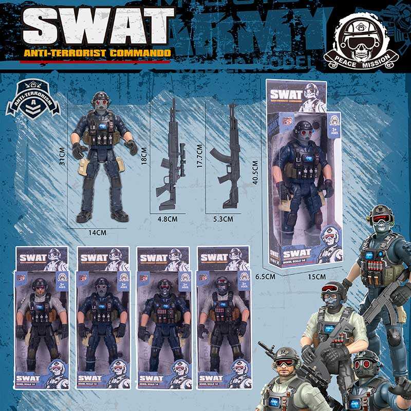 Солдат 8910 F5 (48/2) 4 види, в коробці, знімні аксесуари, автомат, ВИДАЄТЬСЯ ТІЛЬКИ МІКС ВИДІВ