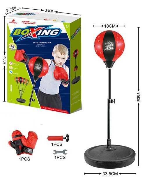 Боксерський набір 6034 (18/2) регулюється висота стійки, в коробці