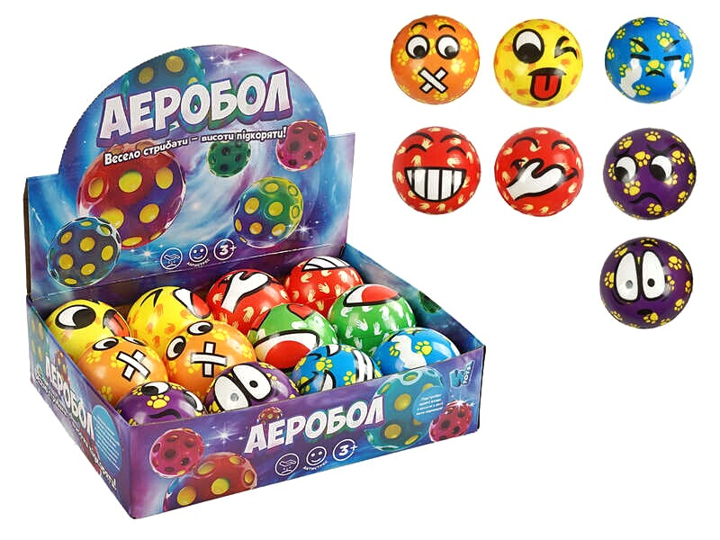 М'яч "Гравіті бол" C 66792 , ЦІНА ЗА 12 ШТУК В БЛОЦІ, діаметр - 7 см, в коробці