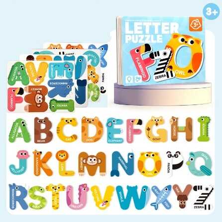 Набір магнітів C 74291 (80) абетка, англійська, назви тварин, в пакеті