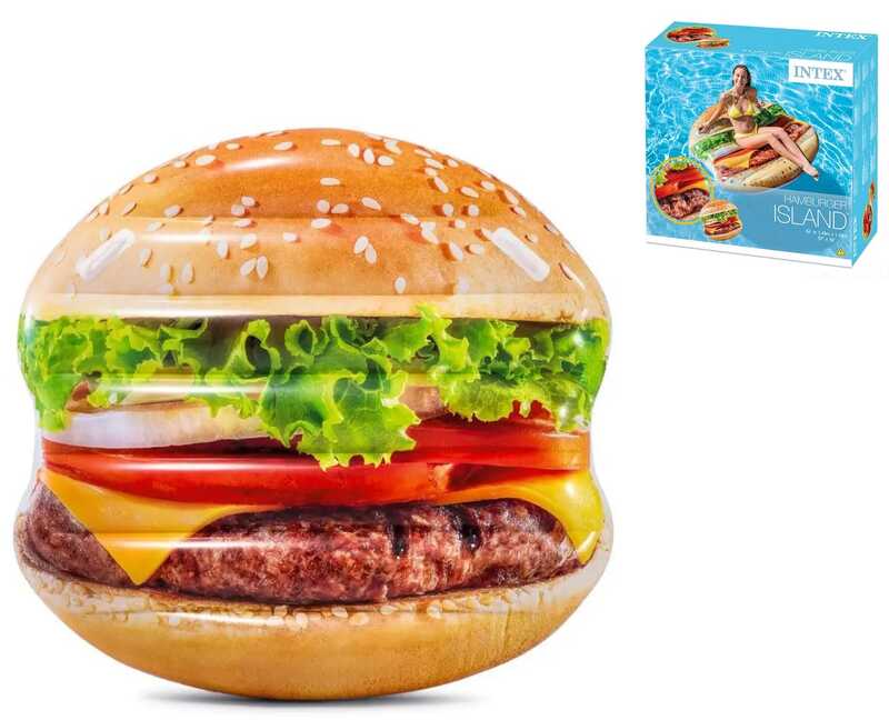 Intex Матрац 58780 EU "Гамбургер" (6) розмір 145х142см, від 6-ти років