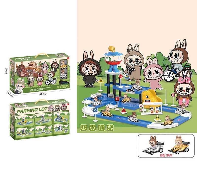 Трек 111-480 C (24/2) 2 машинки, 3 рівні треку, герої, в коробці