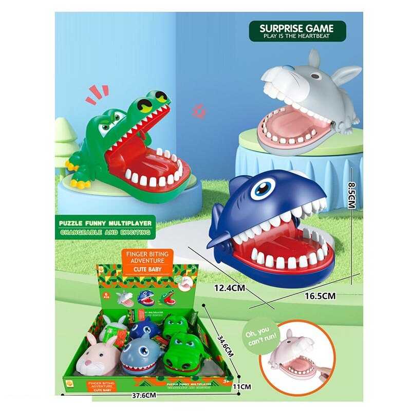 Набір зубастиків 85101 (16/2) ЦІНА ЗА 6 ШТУК В БЛОЦІ, механічний, довжина - 16 см, в коробці