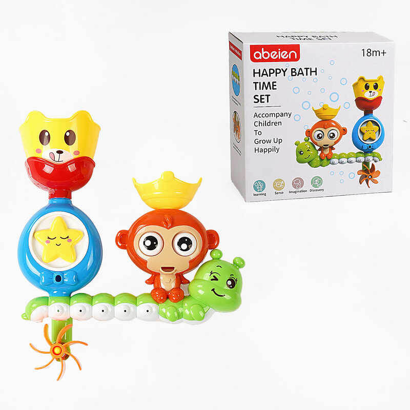 Гра для ванни 52026 (72/2) лієчки, присоски, водяне колесо, в коробці