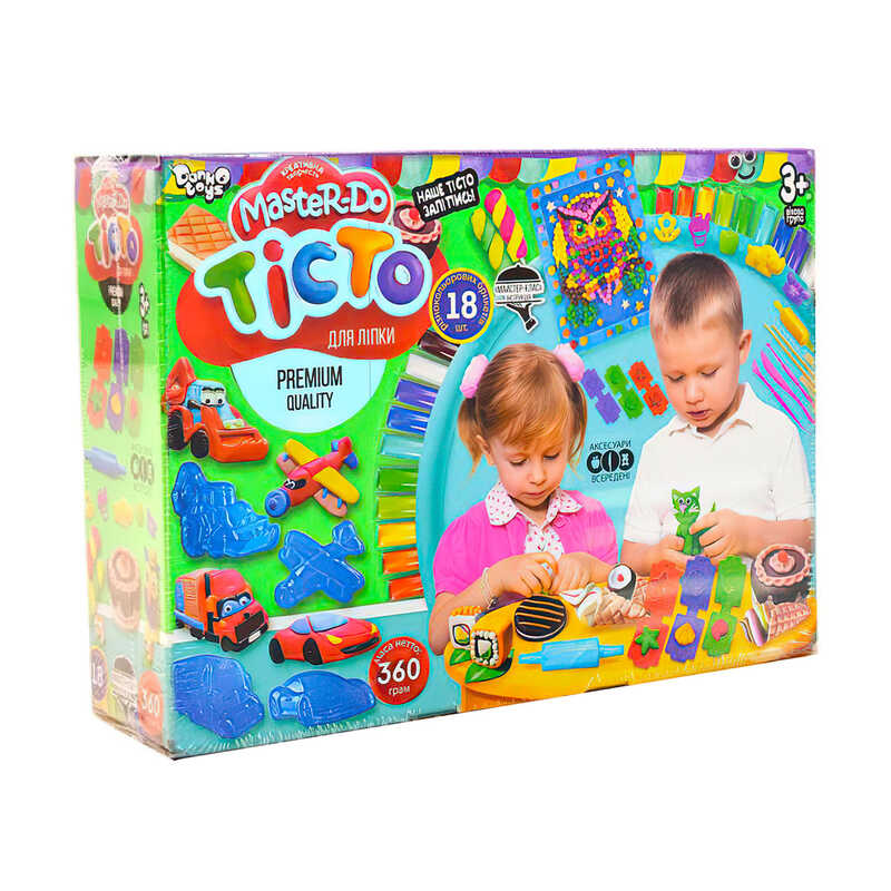 гр Тісто для ліплення "Master Do" TMD-03-05 коробка 18 кольорів, 20г. укр. (5) "Danko toys"